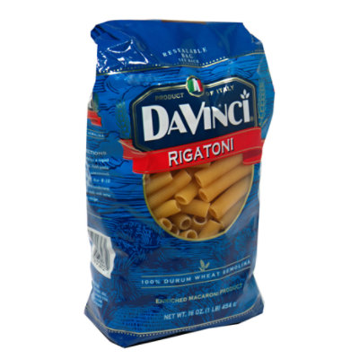 DaVinci Pasta Rigatoni Resealable Bag - 16 Oz - Image 1