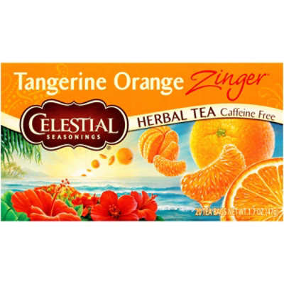 Celestial Seasonings Herbal Tea Bags Caffeine Free Orange Zinger - 20 Count - Image 2