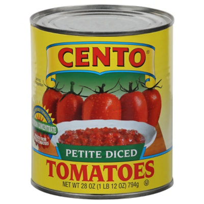 CENTO Tomatoes Diced Petite - 28 Oz - Image 3