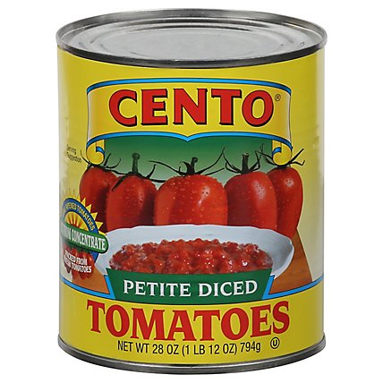 CENTO Tomatoes Diced Petite - 28 Oz - Image 2