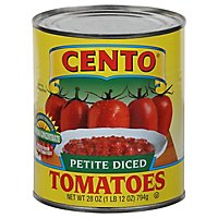 CENTO Tomatoes Diced Petite - 28 Oz - Image 1