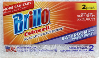 Brillo Estracell Sponges Scrub No Scratch - 2 Count - Image 2