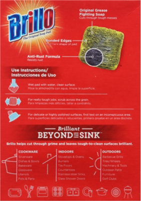 Brillo Estracell Soap Pads Steel Wool Lemon - 10 Count - Image 5