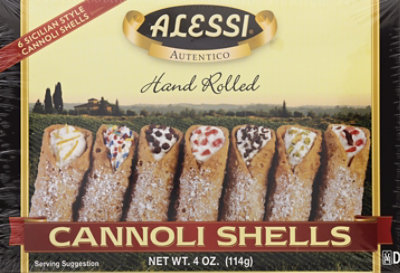 Alessi Hand Rolled Sicilian Style Cannoli Shells - 4 Oz