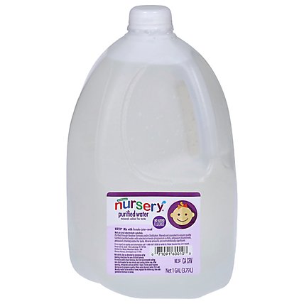 Nursery Purified Water Without Flouride - 1 Gallon - Image 1