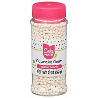 Cake Mate Cupcake Gems Classic Pearls - 2 Oz - Image 1