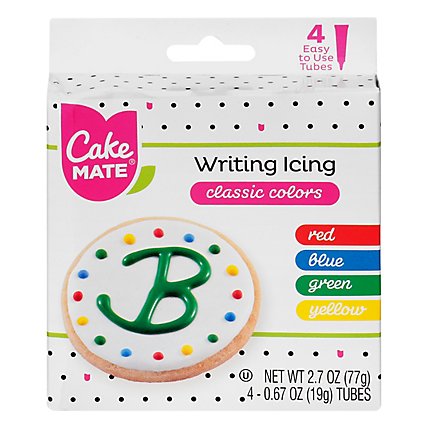 Cake Mate Icing Writing Classic Colors - 4-0.68 Oz - Image 3