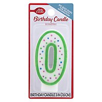 Betty Crocker Candles Birthday Numeral 0 - 1 Count - Image 3
