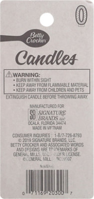 Betty Crocker Candles Birthday Numeral 0 - 1 Count - Image 4