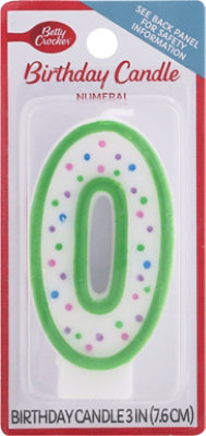 Betty Crocker Candles Birthday Numeral 0 - 1 Count - Image 2