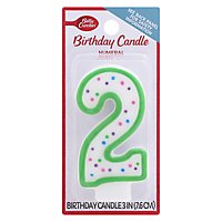Betty Crocker Candles Birthday Numeral 2 - 1 Count - Image 3