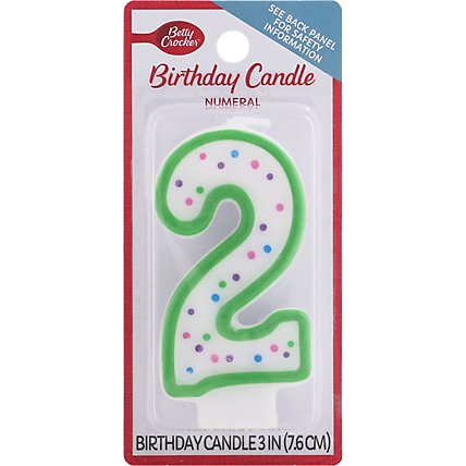 Betty Crocker Candles Birthday Numeral 2 - 1 Count - Image 2