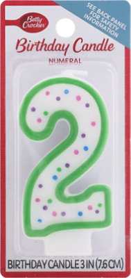 Betty Crocker Candles Birthday Numeral 2 - 1 Count - Image 2