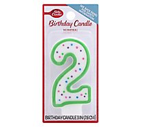Betty Crocker Candles Birthday Numeral 2 - 1 Count