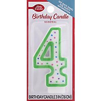Betty Crocker Candles Birthday Numeral 4 - 1 Count - Image 2