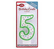 Betty Crocker Candles Birthday Numeral 5 - 1 Count