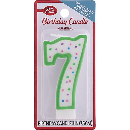 Betty Crocker Candles Birthday Numeral 7 - 1 Count - Image 2