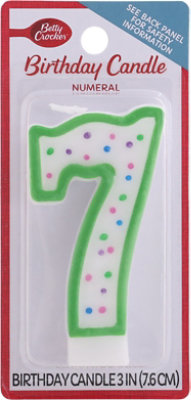 Betty Crocker Candles Birthday Numeral 7 - 1 Count - Image 2