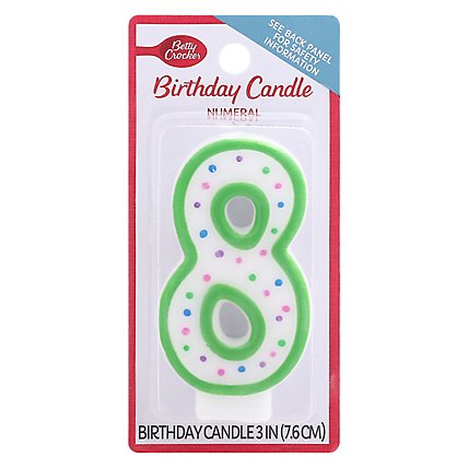 Betty Crocker Candles Birthday Numeral 8 - 1 Count - Image 3
