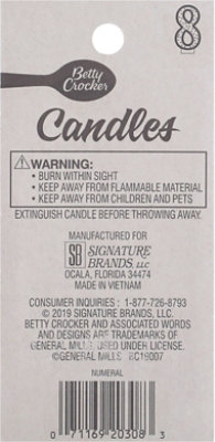 Betty Crocker Candles Birthday Numeral 8 - 1 Count - Image 4
