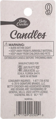 Betty Crocker Candles Birthday Glitter Numeral 9 - 1 Count - Image 4