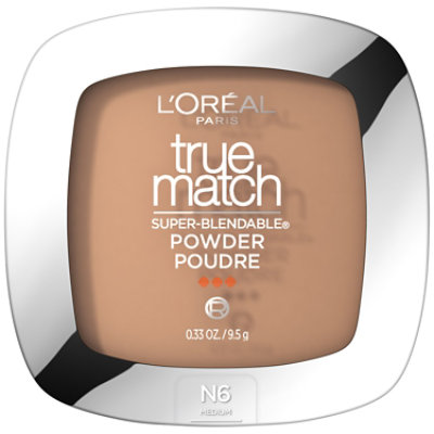 L'Oreal Paris True Match Super-Blendable Oil Free Makeup Powder N6 Medium - 0.33 Oz - Image 2