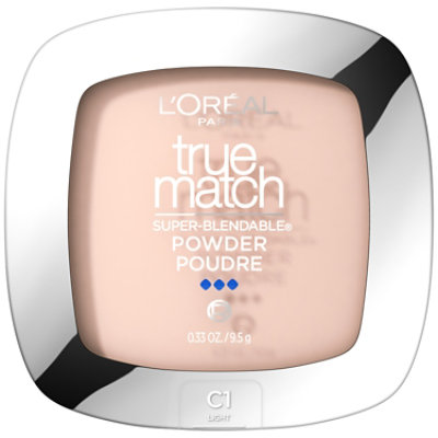 L'Oreal Paris True Match Alabaster Super Blendable Oil Free Makeup Powder - 0.33 Oz - Image 1