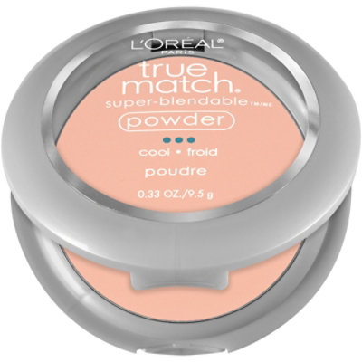 L'Oreal Paris True Match Powder Shell Beige Super Blendable Oil Free Makeup - 0.33 Oz - Image 1