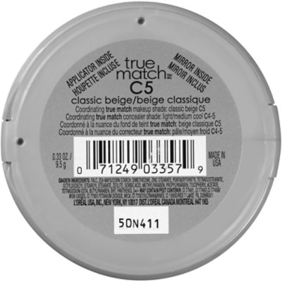 L'Oreal Paris True Match Classic Beige Super Blendable Oil Free Makeup Powder - 0.33 Oz - Image 3