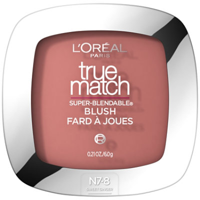 L'Oreal Paris True Match Super-Blendable Blush Soft Powder Texture Sweet Ginger - 0.21 Oz - Image 1