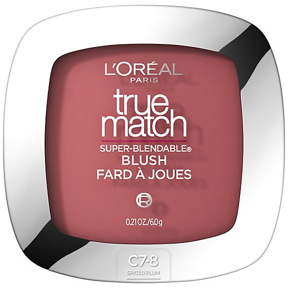 L'Oreal Paris True Match Soft Powder Texture Spiced Plum Super Blendable Blush - 0.21 Oz