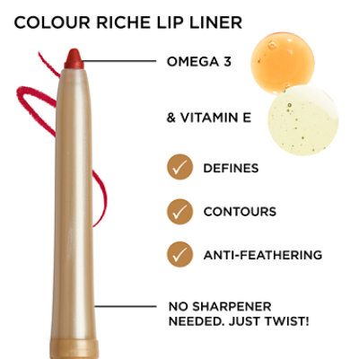 L'Oreal Paris Colour Riche Lip Liner Lasting Plum - 0.01 Oz - Image 2