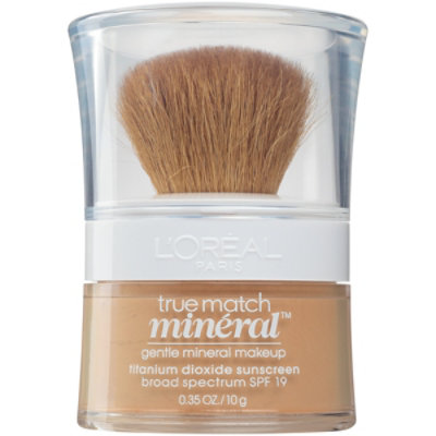 L'Oreal Paris True Match Loose Powder Mineral Foundation Makeup SPF 19 Classic Tan - 0.35 Oz - Image 2