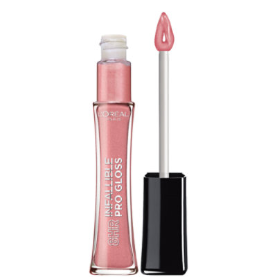 L'Oreal Paris Infallible Blush 8 Hour Pro Hydrating Finish Lip Gloss - 0.21 Oz - Image 1