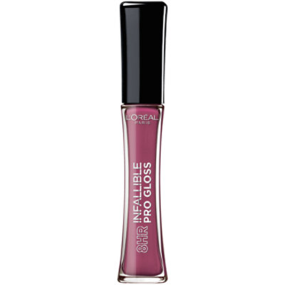 L'Oreal Paris Infallible Undeniable Mauve 8 Hour Pro Hydrating Finish Lip Gloss - 0.21 Oz - Image 1