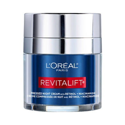 L'Oreal Paris Revitalift Pressed night moisturizer with Retinol Niacinamide - 1.7 Oz - Image 1