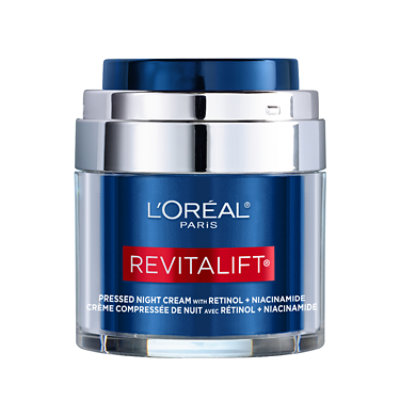 L'Oreal Paris Revitalift Pressed night moisturizer with Retinol Niacinamide - 1.7 Oz - Image 1