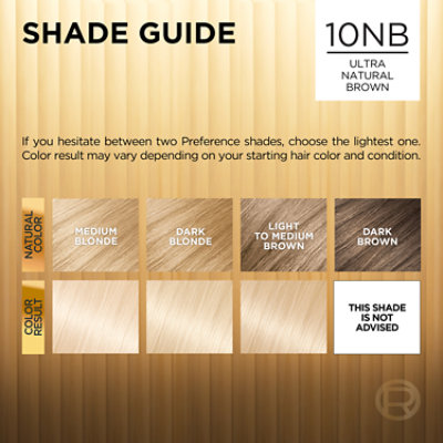 L'Oreal Paris Superior Preference Permanent Hair Color 10NB Ultra Natural Blonde Kit - Each - Image 5