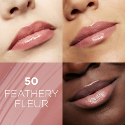 L'Oreal Paris Glow Paradise Lip Balm-in-Gloss Pomegranate Extract Feathery Fleur - 0.23 Fl. Oz. - Image 4