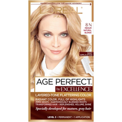 Excellence Age Perfect Hair Color Medium Natural Blonde 8n - Each - Image 2