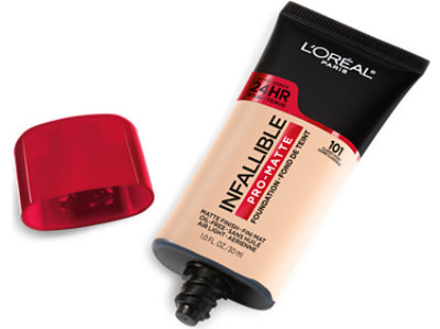 L'Oreal Paris Infallible Pro-Matte Liquid Foundation Makeup 101 Classic Ivory - 1 Fl. Oz. - Image 2