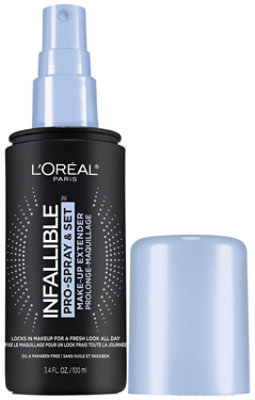 L'Oreal Paris Infallible Pro-Spray and Set Makeup Oil-Free Setting Spray - 3.4 Fl. Oz. - Image 1