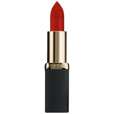 L'Oreal Paris Colour Riche Matte Traction Red Rich Hydration Creamy Matte Lipstick - 0.13 Oz - Image 1