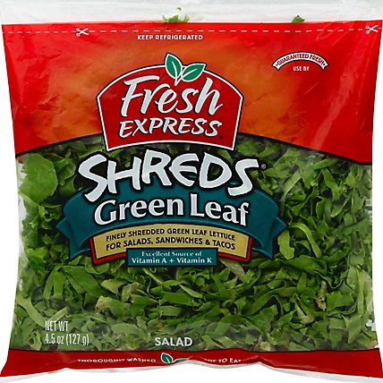 Fresh Express Shreds Green Leaf - 4.5 Oz - Image 2