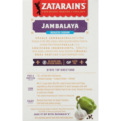 Zatarain's Reduced Sodium Jambalaya - 8 Oz - Image 2