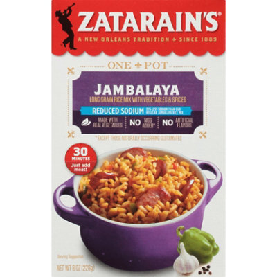 Zatarains Reduced Sodium Jambalaya - 8 Oz