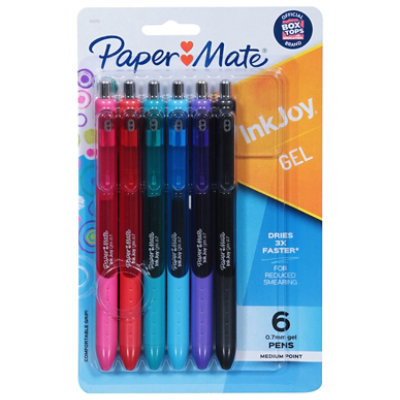 Paper Mate Inkjoy Gel Pens .7mm 6/Pkg