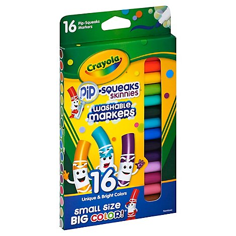 Crayola Pip Squeaks Skinnies Washable Markers - 16 Count