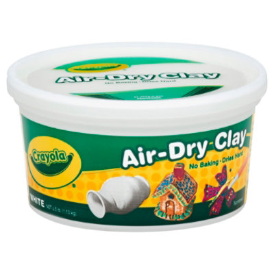  Crayola 575050 Air-Dry Clay, White, 2-1/2 lb. Bucket