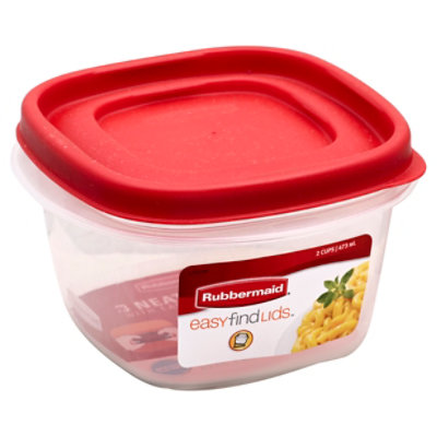 Rubbermaid® Easy-Find Lids Storage Containers 2 Pack - Red/Clear